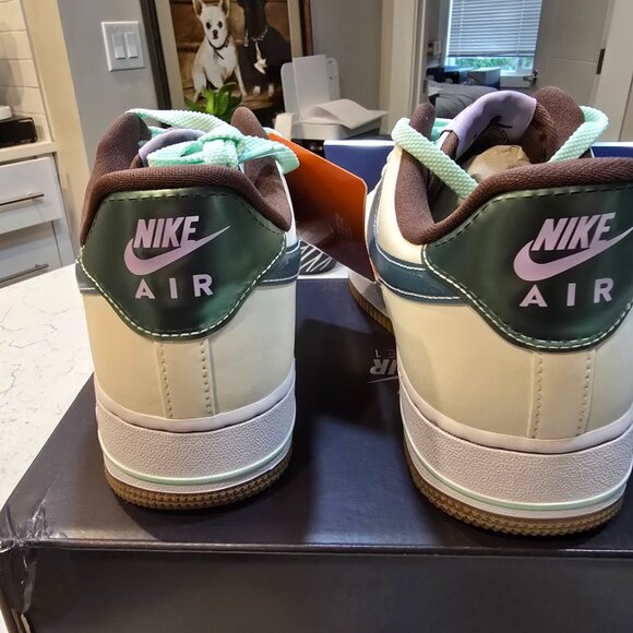 NEW Nike Air Force 1 Low Retro Woven Easter Basket NBY IB5722-100 Mens Size 10 - Picture 5 of 16